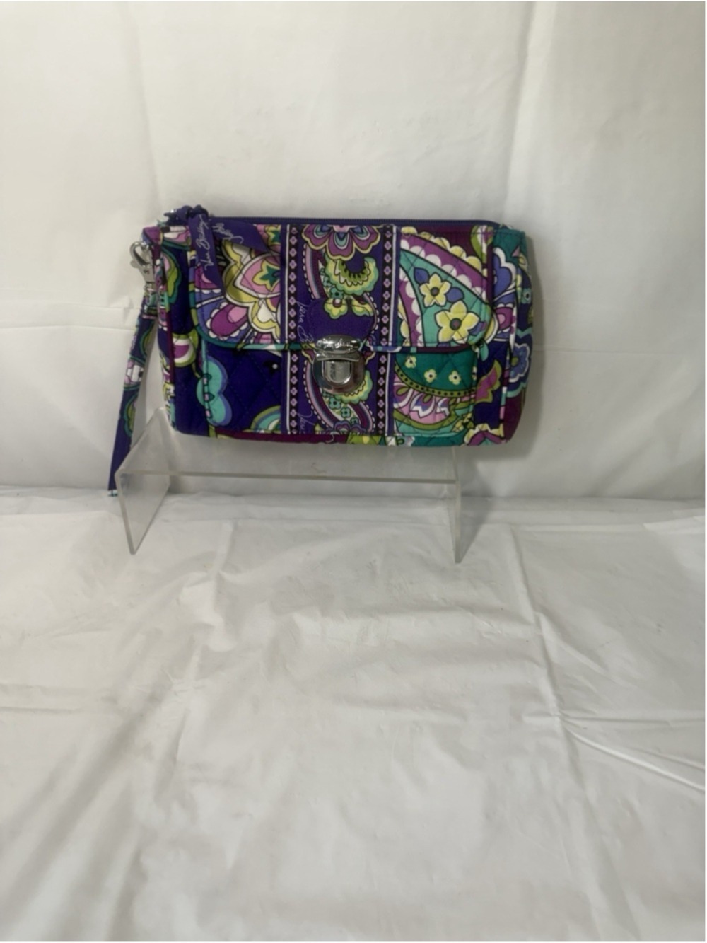 Vera Bradley Heather Paisley Quilted Wallet Wristlet new